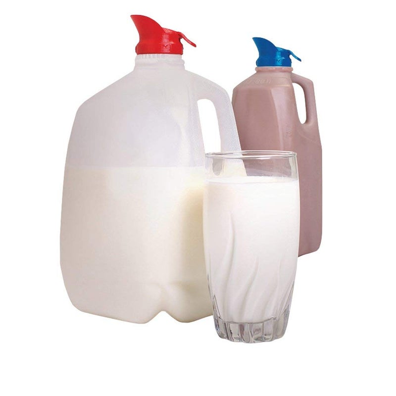 Jokari Milk Spout 1 of A Kind Kitchen Gadget - Easy Open Spout  Fast Seal  Amazing Tool For Arthritic Hands  Provides Smooth Clean Pour With Less Spills and Messes (2 pk) 4 Spouts Total - Image 3